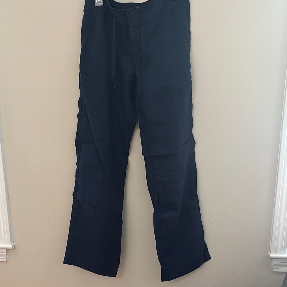 Lilly Pulitzer Linen Navy Pants